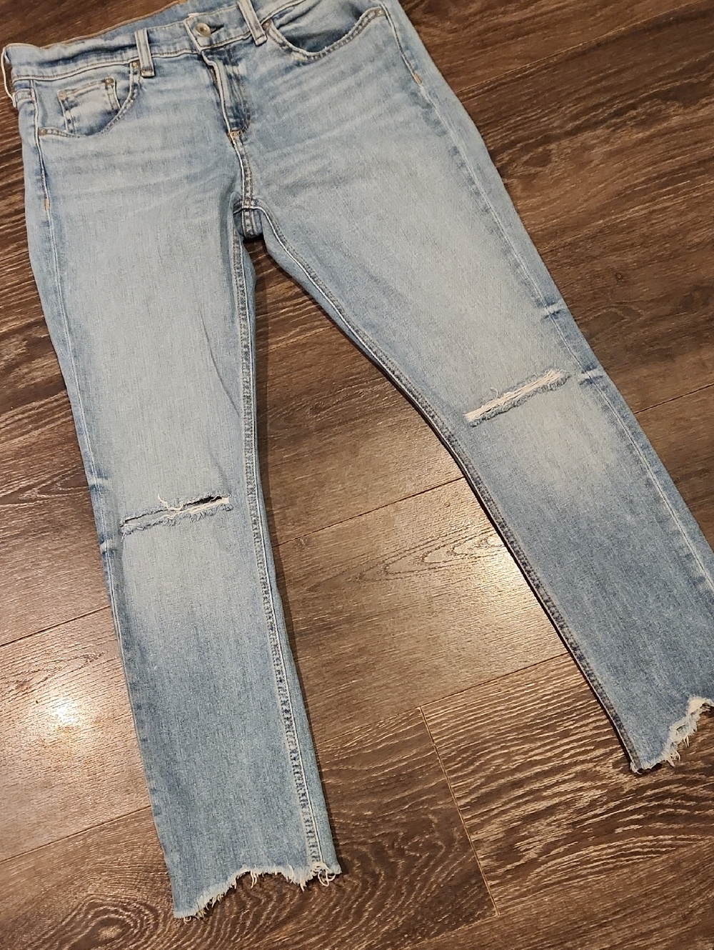 ❤️ RAG & BONE DRE CAPRI SLIM CROPPED JEANS, DISTRESSED, 4 (27) - Picture 10 of 11